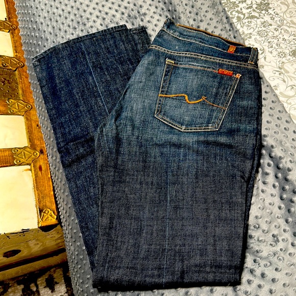 One pair of men’s Vintage 7 For All Mankind Bootcut Jeans. - Picture 1 of 5